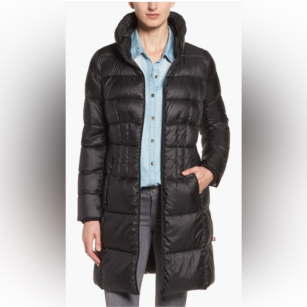 Bernardo Packable Puffer Coat Black with Down & Primaloft fill, Size XL